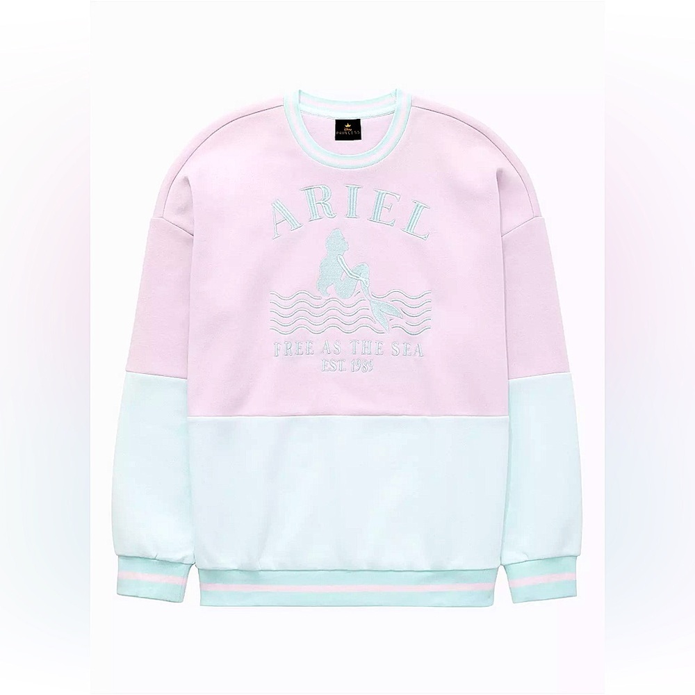Disney The Little Mermaid Ariel Free as the Sea Crewneck - BoxLunch Size Small